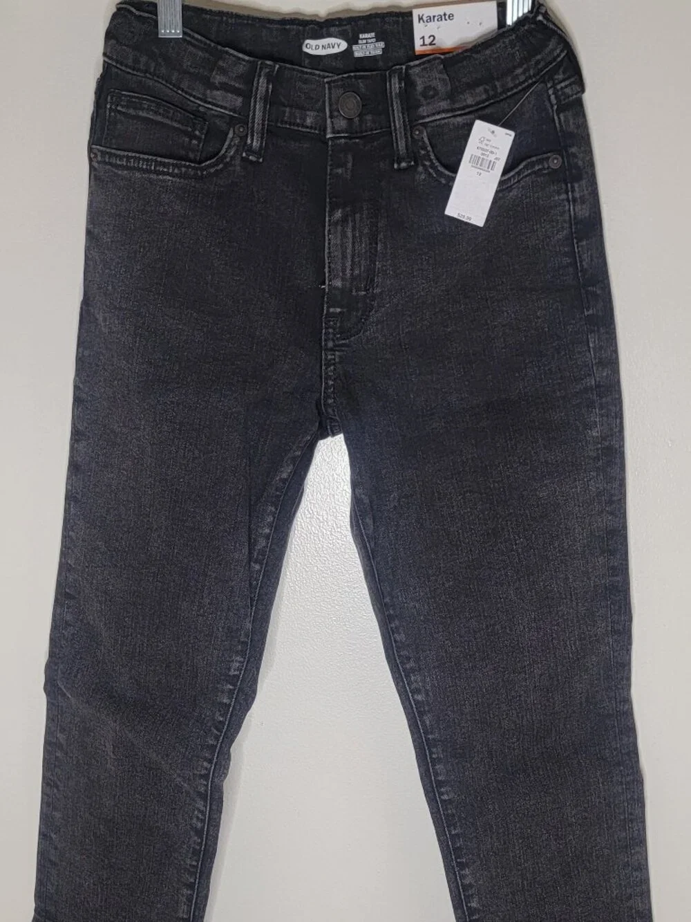 NEW OLD NAVY Karate Slim Taper Built-In Flex Jeans Boys 12 Slim Denim